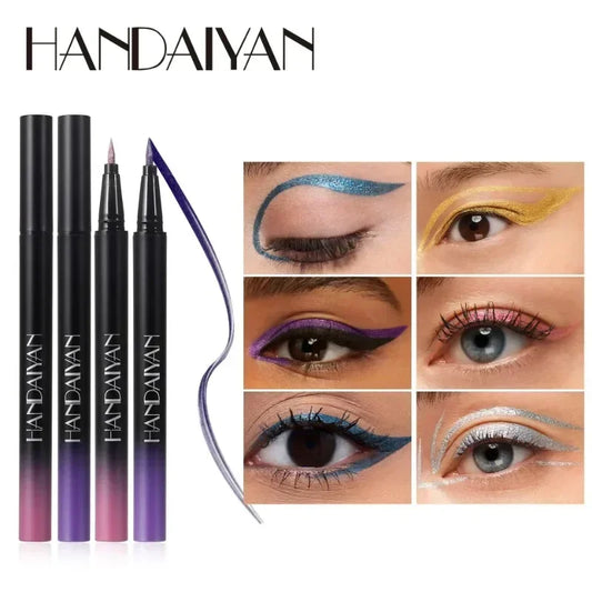 Pearlescent Eyeliner Stick Pen Glitter Eyes Shadow Waterproof Shimmer Eye Liner Pen Shiny High-gloss Cosmetics Beauty Make Up