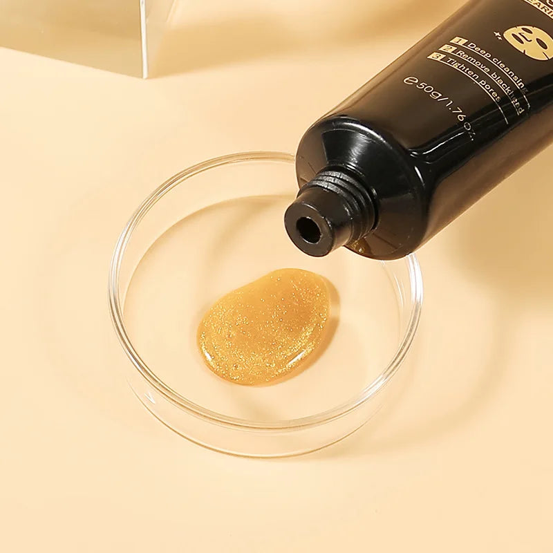 LAIKOU 50/80g 24K Gold Foil Snail Peel Mask Deep Cleansing Remove Blackheads Firming Skin Oil-Control Whitening Skin Care
