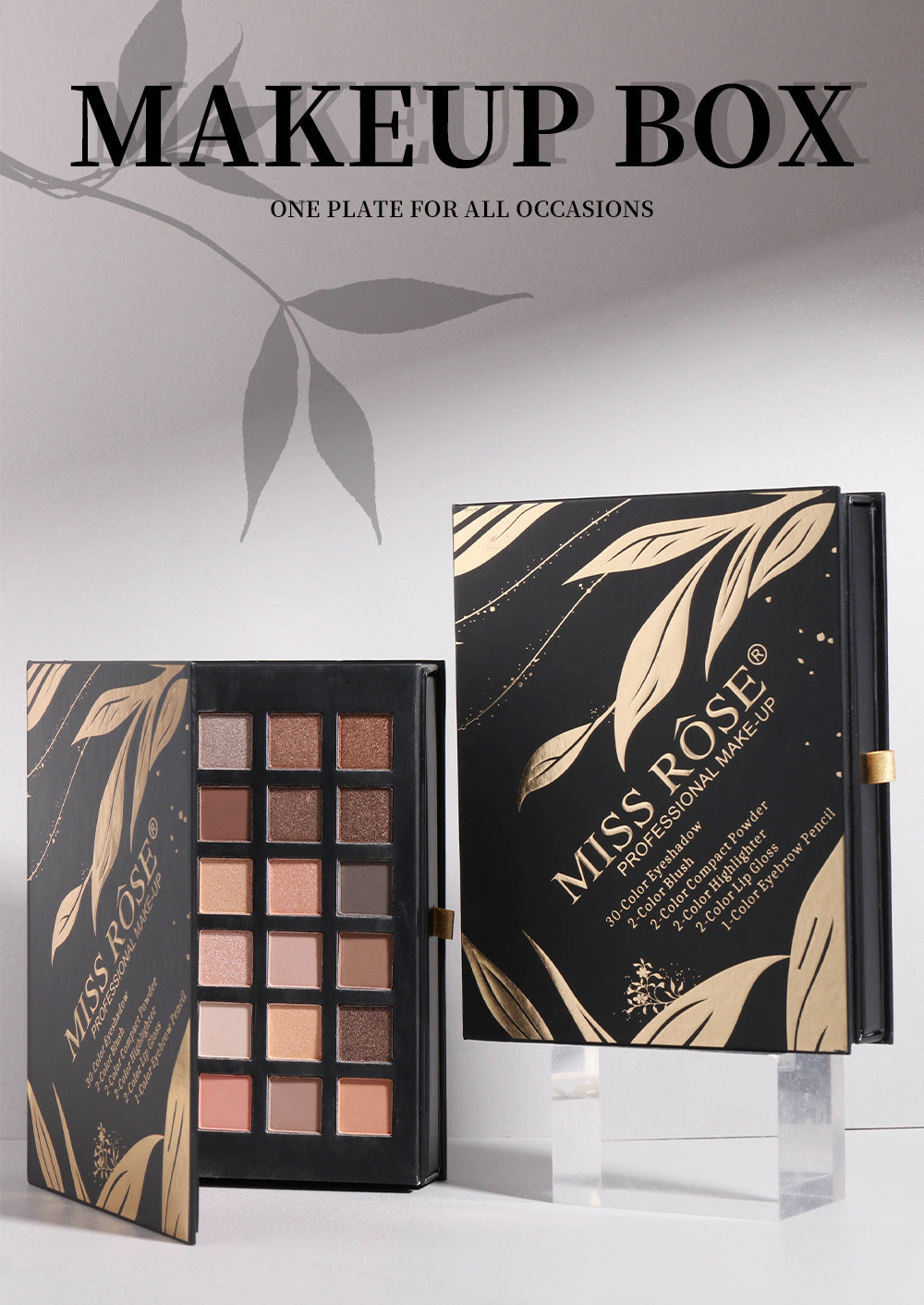 MISS ROSE All In One Makeup Kit for Women Full Set Make up Gift Set Face Primer Contour Eyeshadow Brushe Multi-Purposes Kits Box