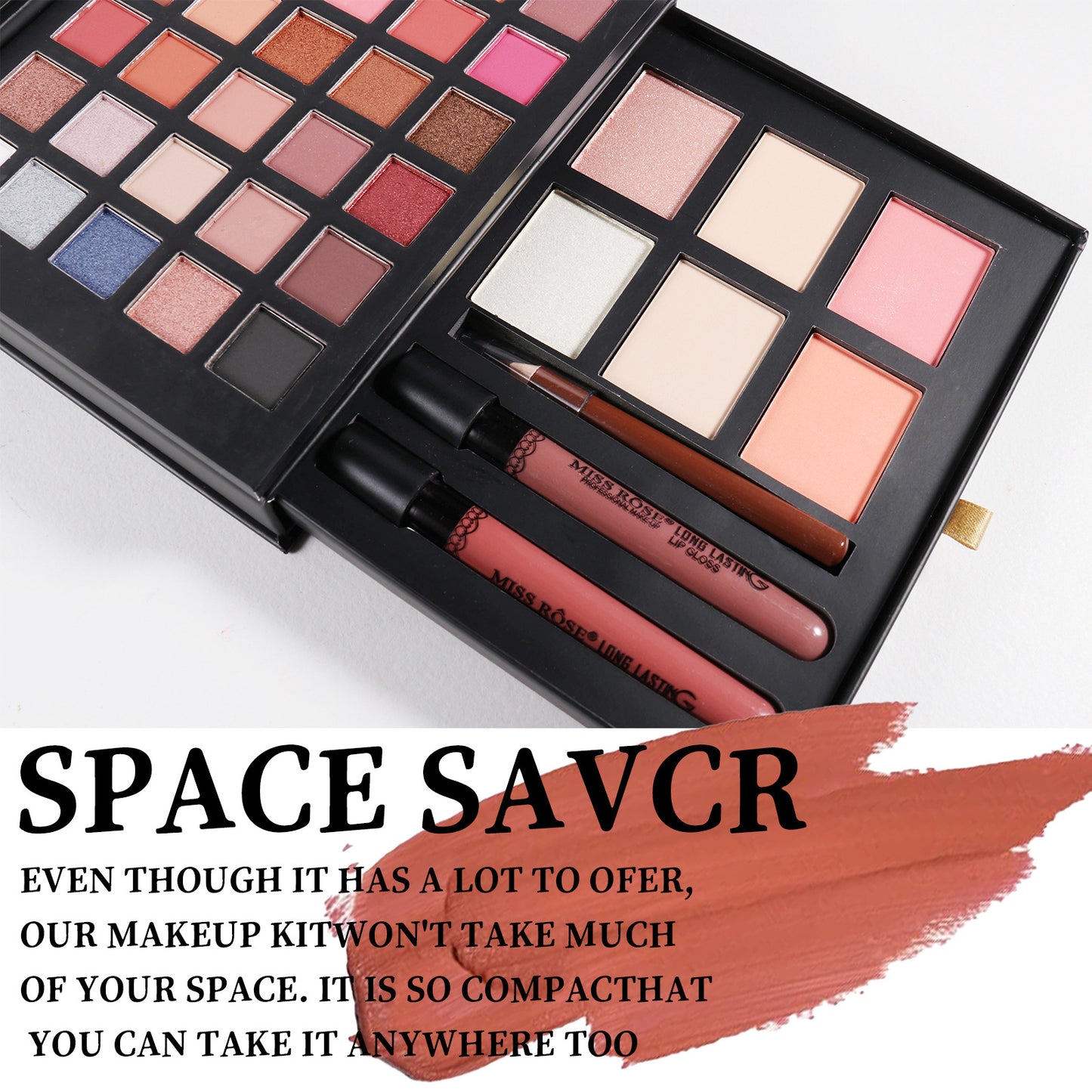 MISS ROSE All In One Makeup Kit for Women Full Set Make up Gift Set Face Primer Contour Eyeshadow Brushe Multi-Purposes Kits Box