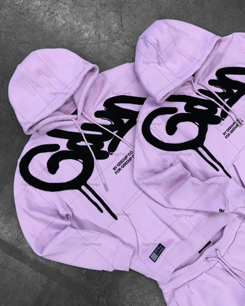 American High Street Y2K Hoodie – Women’s Retro Harajuku Letter Oversized Street Hip-Hop Sweatshirt