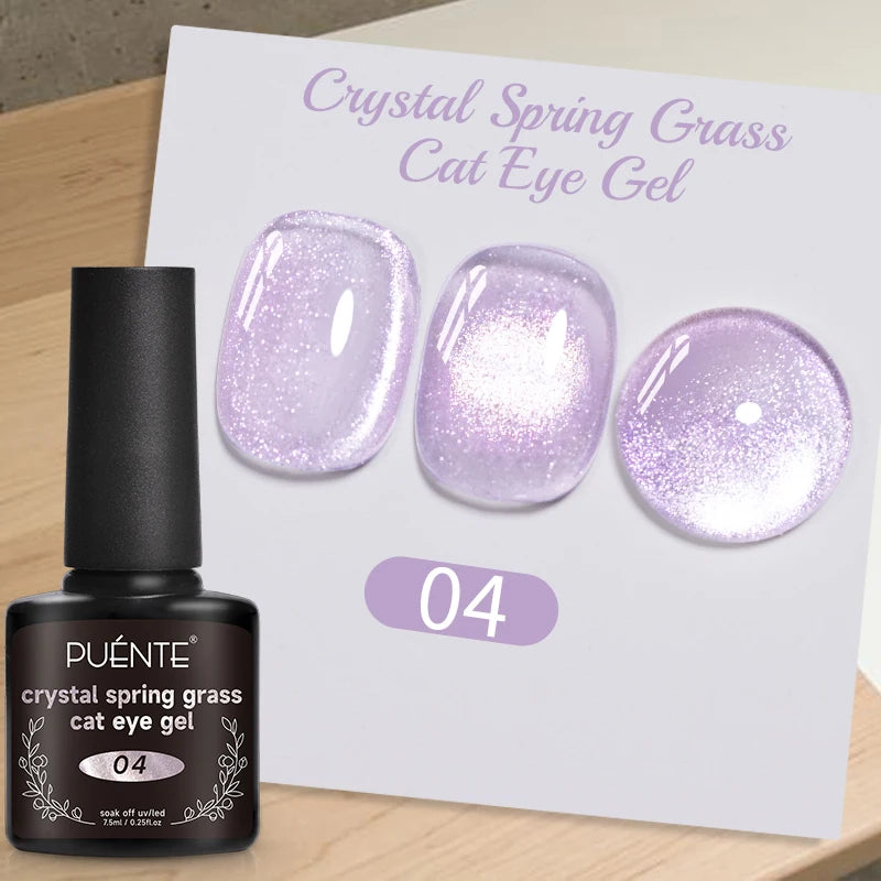 7.5ML Black Cat Eye Magnetic Glitter Gel Nail Polish Ultra-Bright Black Shine Long-Lasting Soak Off UV Nail Art Varnish Manicure