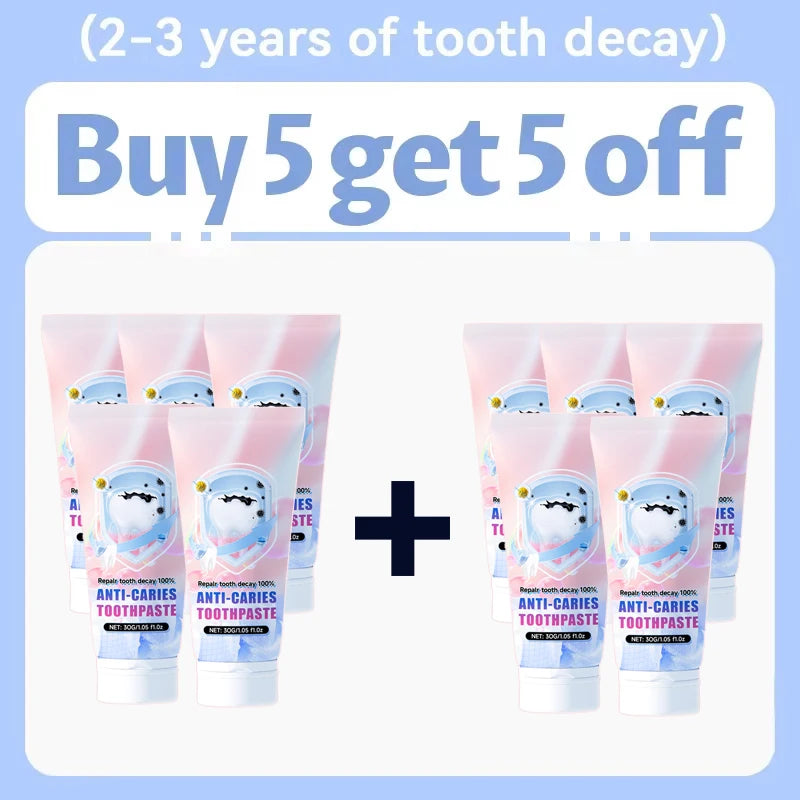 7-day oral toothpaste for preventing tooth decay and effectively removing dental plaque