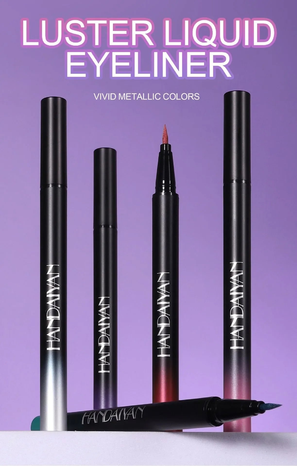 Pearlescent Eyeliner Stick Pen Glitter Eyes Shadow Waterproof Shimmer Eye Liner Pen Shiny High-gloss Cosmetics Beauty Make Up