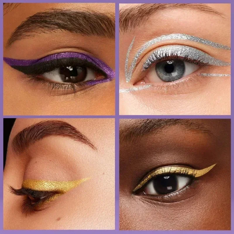 Pearlescent Eyeliner Stick Pen Glitter Eyes Shadow Waterproof Shimmer Eye Liner Pen Shiny High-gloss Cosmetics Beauty Make Up