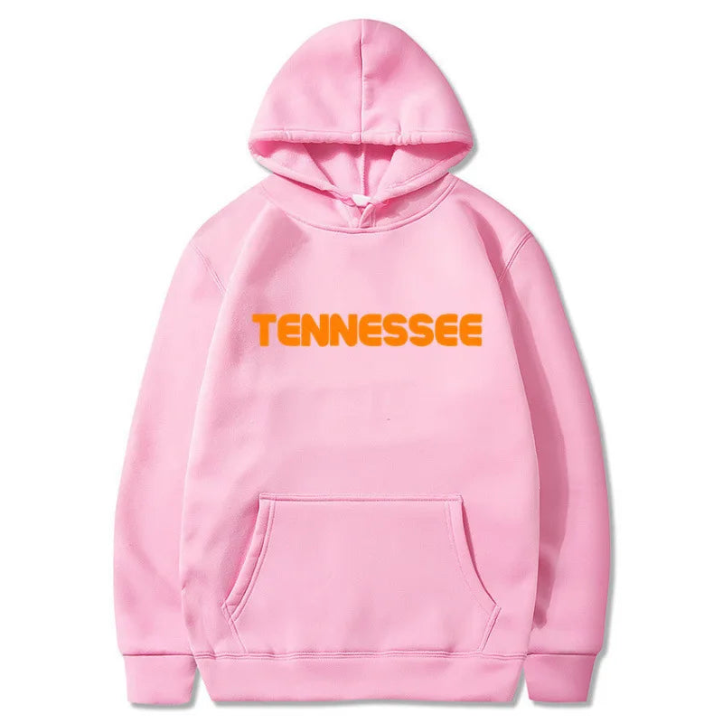New Tennessee Autumn Winter Hoodie Unisex round Neck Pullover Sweatshirt Street Style Loose Fit Long Sleeve Polyester Fiber