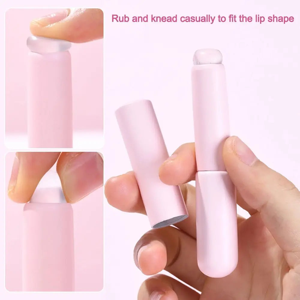 Reusable Lip Brushes Multifunction Round Head Silicone Lipstick Brush Applicator Elastic Lip Gloss Makeup Brushes Woman