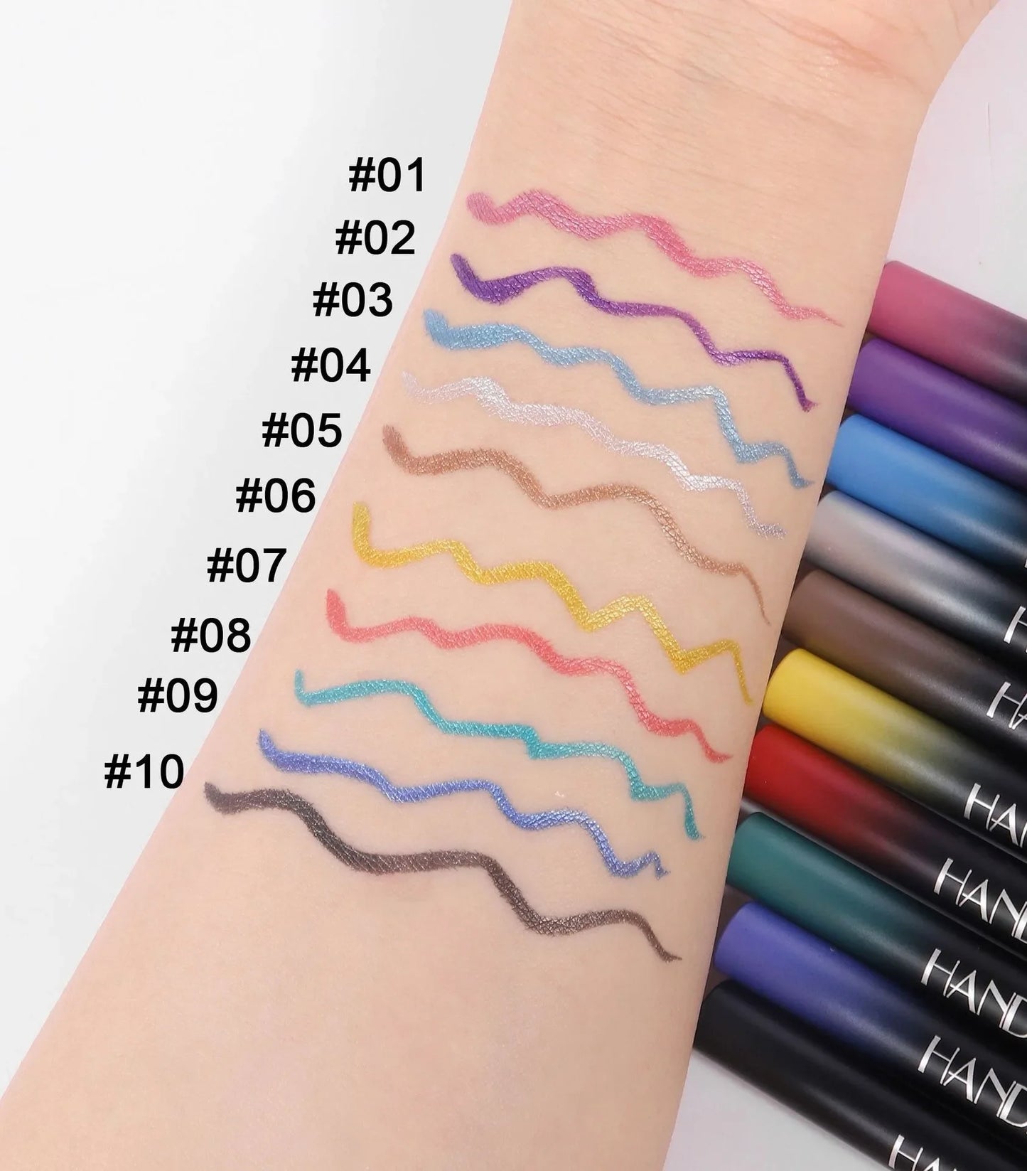 Pearlescent Eyeliner Stick Pen Glitter Eyes Shadow Waterproof Shimmer Eye Liner Pen Shiny High-gloss Cosmetics Beauty Make Up