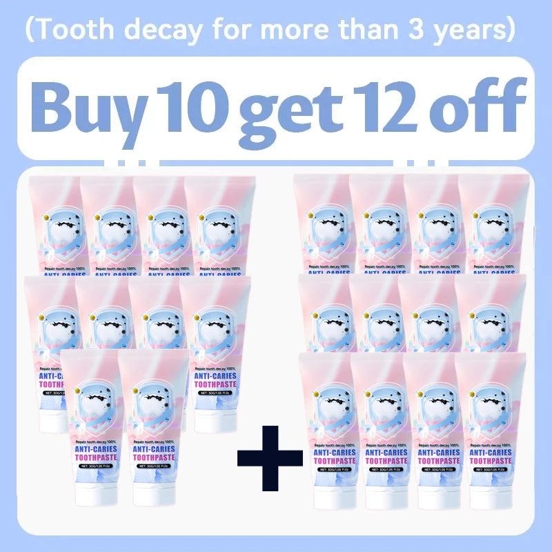 7-day oral toothpaste for preventing tooth decay and effectively removing dental plaque