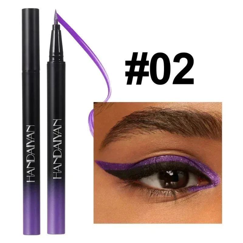 Pearlescent Eyeliner Stick Pen Glitter Eyes Shadow Waterproof Shimmer Eye Liner Pen Shiny High-gloss Cosmetics Beauty Make Up