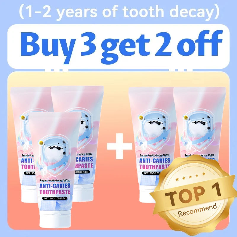 7-day oral toothpaste for preventing tooth decay and effectively removing dental plaque