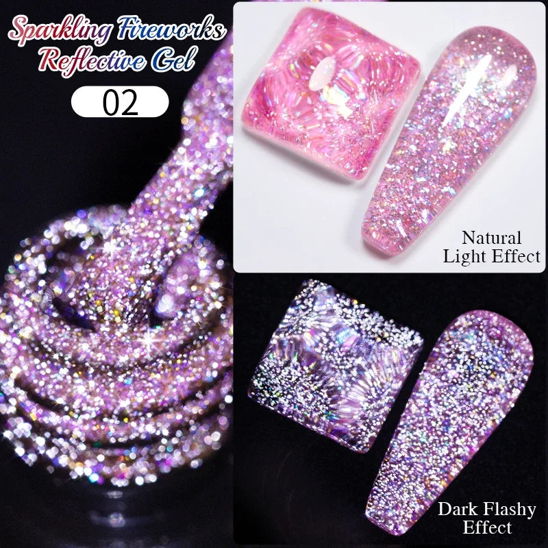 7.5ML Black Cat Eye Magnetic Glitter Gel Nail Polish Ultra-Bright Black Shine Long-Lasting Soak Off UV Nail Art Varnish Manicure