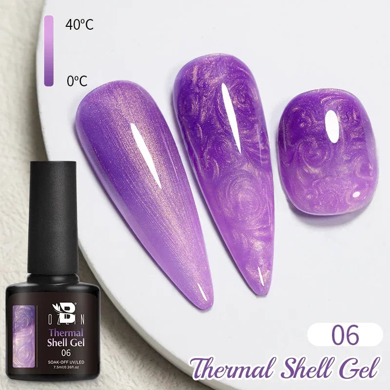 BOZLIN 7.5ML Amber Moonlight Cat Magnetic Gel Nail Polish White Light Magnetic Nail Sparkling Glitter Semi Permanent Varnish