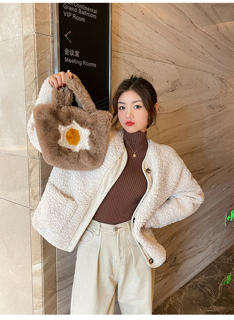 Women’s Korean Slim Turtleneck Sweater – Long Sleeve Casual Thick Knitted Pullover, Autumn/Winter Basic Top