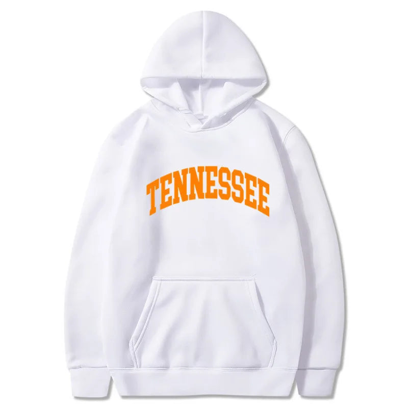 New Tennessee Autumn Winter Hoodie Unisex round Neck Pullover Sweatshirt Street Style Loose Fit Long Sleeve Polyester Fiber