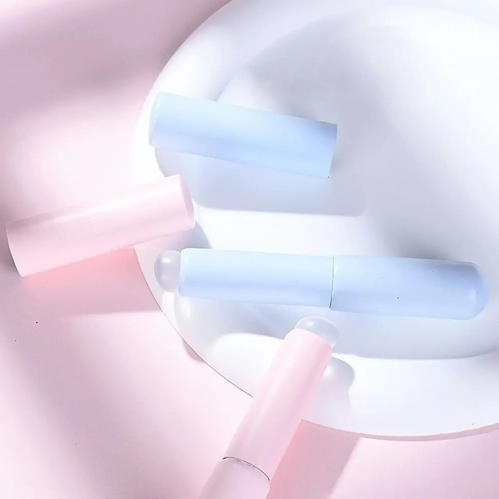 Reusable Lip Brushes Multifunction Round Head Silicone Lipstick Brush Applicator Elastic Lip Gloss Makeup Brushes Woman