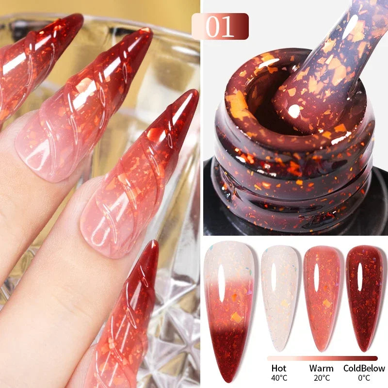 7.5ML Black Cat Eye Magnetic Glitter Gel Nail Polish Ultra-Bright Black Shine Long-Lasting Soak Off UV Nail Art Varnish Manicure