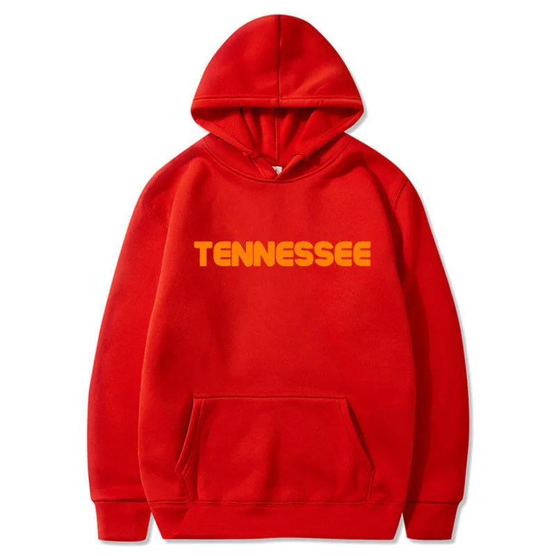 New Tennessee Autumn Winter Hoodie Unisex round Neck Pullover Sweatshirt Street Style Loose Fit Long Sleeve Polyester Fiber