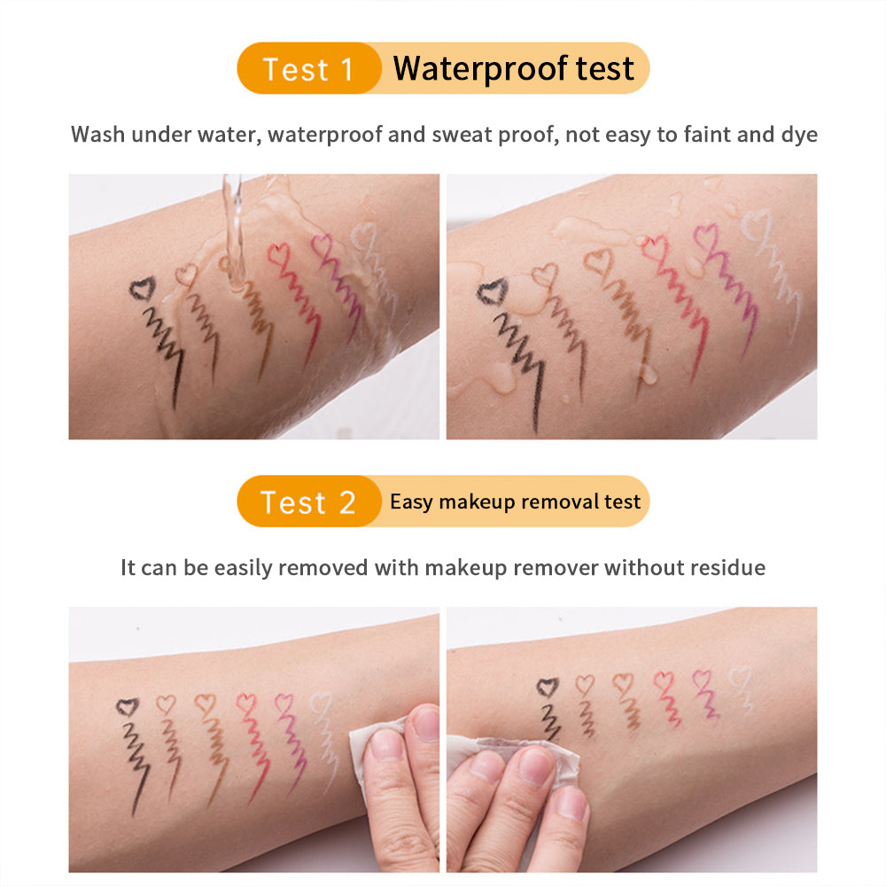 Black Brown Quick-drying Eyeliner Waterproof Liquid Eyeliner Gel Pen Long Lasting Smooth Pencil Not Blooming Eye Makeup Cosmetic