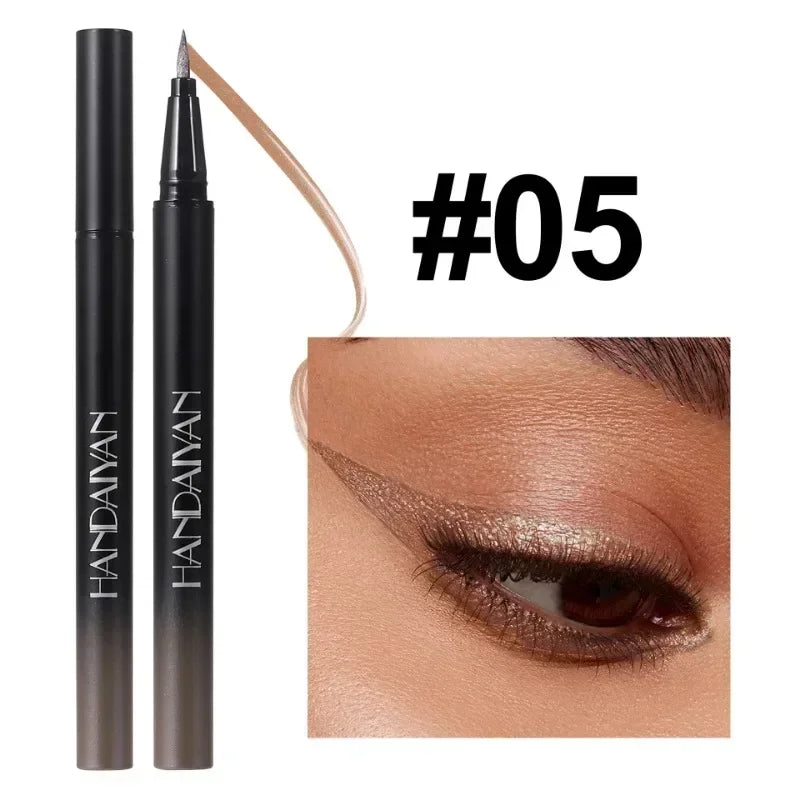 Pearlescent Eyeliner Stick Pen Glitter Eyes Shadow Waterproof Shimmer Eye Liner Pen Shiny High-gloss Cosmetics Beauty Make Up