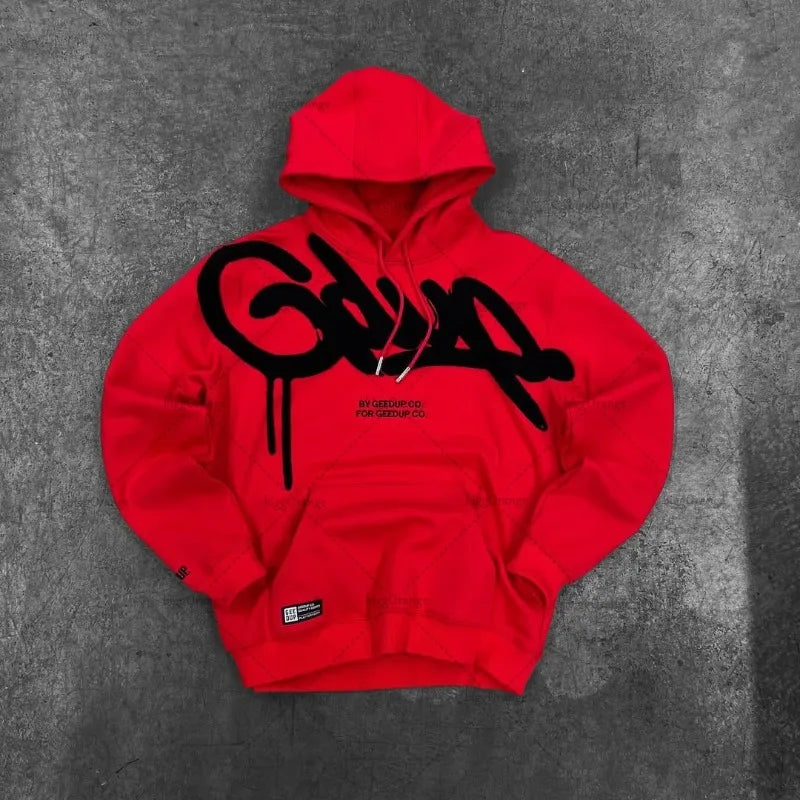 American High Street Y2K Hoodie – Women’s Retro Harajuku Letter Oversized Street Hip-Hop Sweatshirt