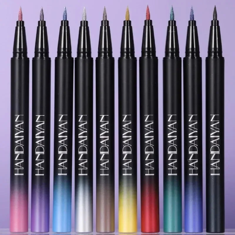 Pearlescent Eyeliner Stick Pen Glitter Eyes Shadow Waterproof Shimmer Eye Liner Pen Shiny High-gloss Cosmetics Beauty Make Up